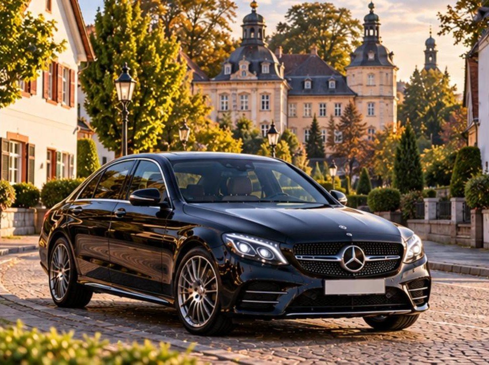 Mercedes C-Klasse heusenstamm schloss strasse – Flughafentransfer Frankfurt