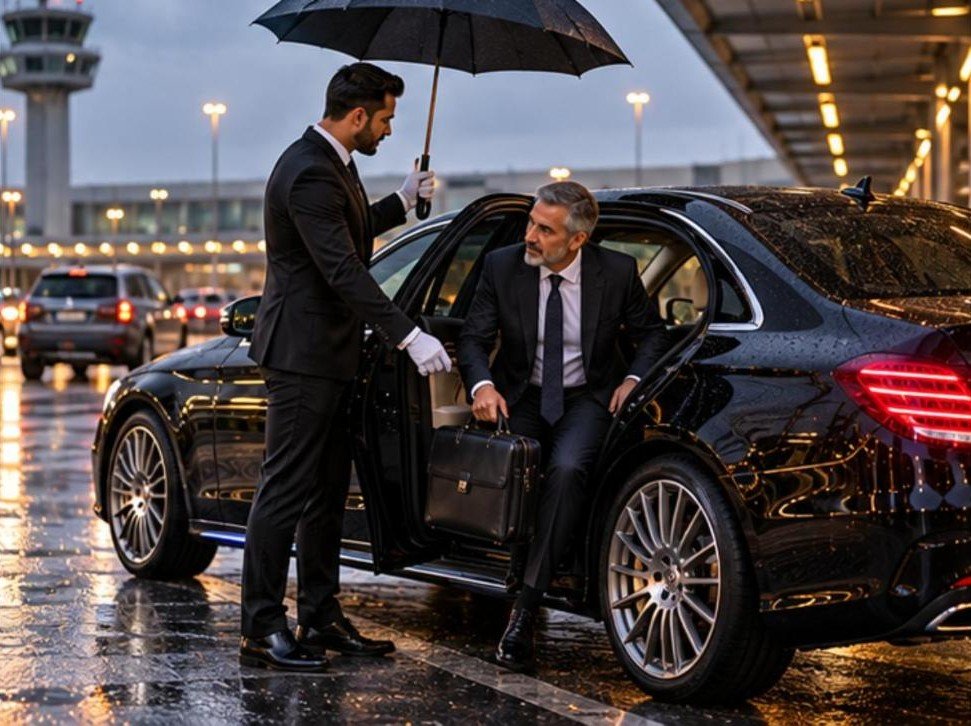 Chauffeur regenschirm business flughafen – Flughafentransfer Frankfurt