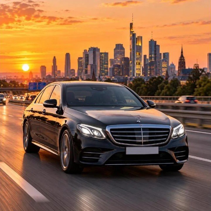 Mercedes E-Klasse autobahn frankfurt – Flughafentransfer Frankfurt