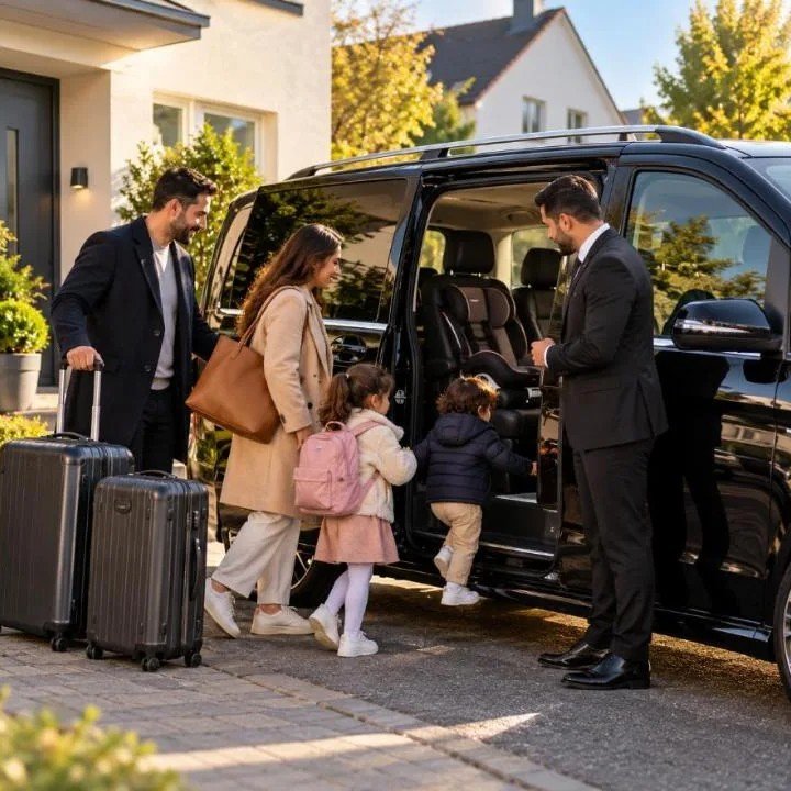 Familie flughafentransfer Mercedes V-Klasse – Flughafentransfer Frankfurt