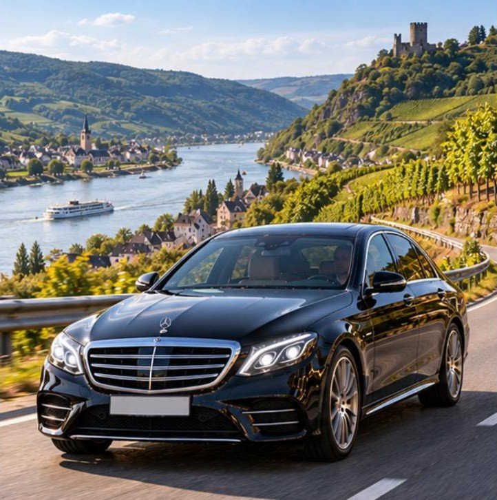 Mercedes rheintal weinberge – Flughafentransfer Frankfurt