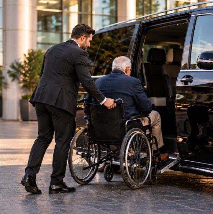 Rollstuhl barrierefrei van – Flughafentransfer Frankfurt