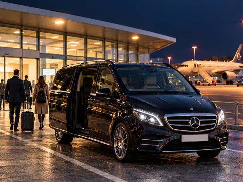 Mercedes V-Klasse flughafen hahn nacht – Flughafentransfer Frankfurt